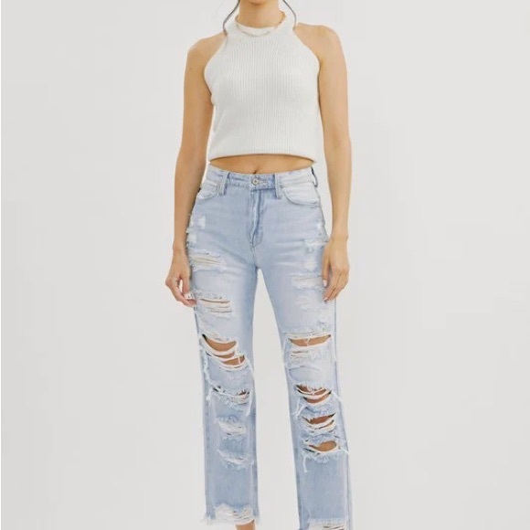 High Rise Mom Jeans KanCan - Picture 4 of 7